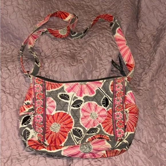 Vera Bradley Shoulder Bag Cherry Blossom Floral Pattern. - Picture 2 of 10
